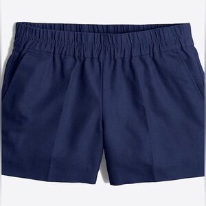 2/$25 NWOT J. Crew Boardwalk Navy Blue Casual Neutral Preppy Pull Up Shorts 8